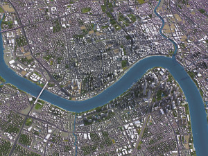 Shanghai - 3D City Model Modello 3D
