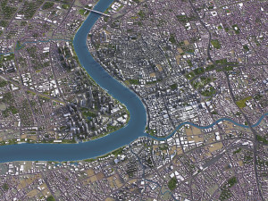Shanghai - 3D City Model Modello 3D