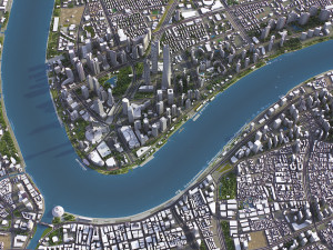 Shanghai - 3D City Model Modello 3D