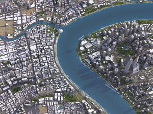 Shanghai - 3D City Model Modello 3D