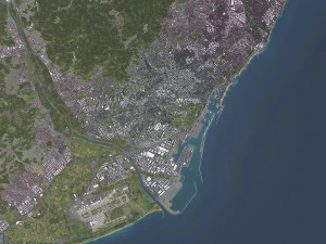 바르셀로나 - 3D 도시 모델 3D 모델