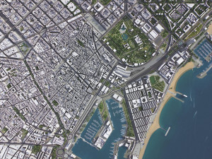 Barcelona - 3D City Model Modello 3D