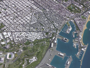 Barcelona - 3D City Model Modello 3D