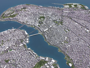 Istanbul - 3D City Model Modelo 3D
