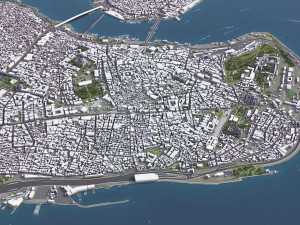 Istanbul - 3D City Model Modelo 3D