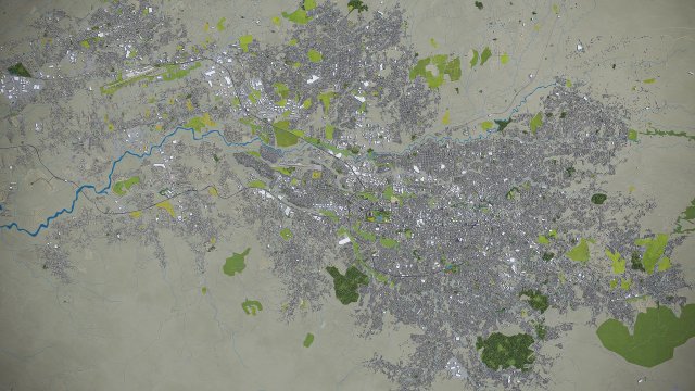 San Jose - 3D City Model 3D Model .c4d .max .obj .3ds .fbx .stl .blend