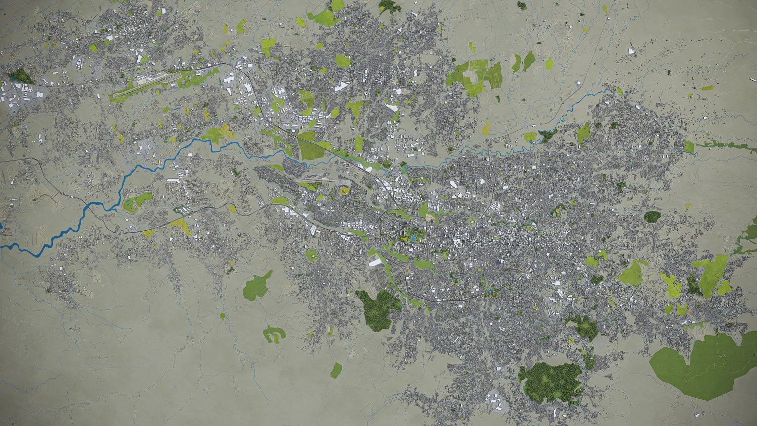 San Jose - 3D City Model 3D Model .c4d .max .obj .3ds .fbx .stl .blend