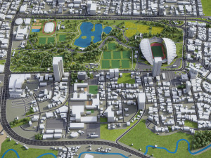 San Jose - 3D City Model 3D Model