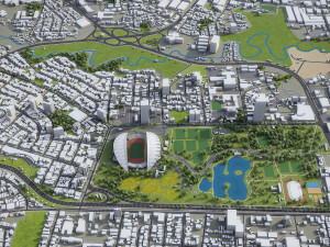 San Jose - 3D City Model 3D Model
