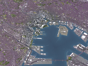 Yokohama - 3D City Model 3D Модель