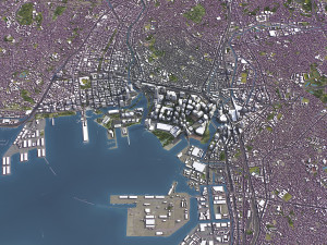 Yokohama - 3D City Model 3D Модель
