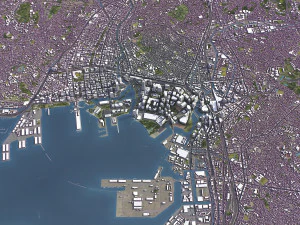 Yokohama - 3D City Model 3D Model