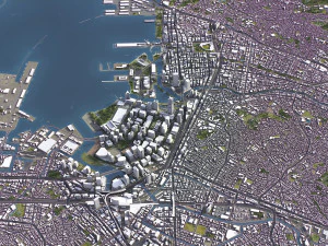 Yokohama - 3D City Model 3D Model