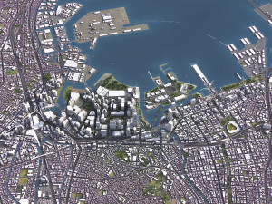 Yokohama - 3D City Model 3D Модель
