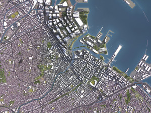 Yokohama - 3D City Model 3D Модель