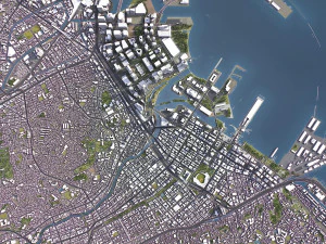 Yokohama - 3D City Model 3D Model