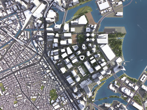 Yokohama - 3D City Model 3D Модель