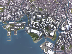 Yokohama - 3D City Model 3D Model
