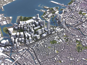 Yokohama - 3D City Model 3D Модель