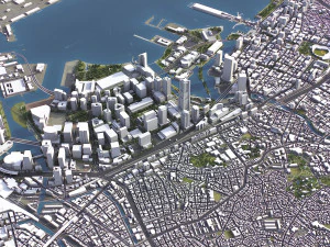 Yokohama - 3D City Model 3D Model
