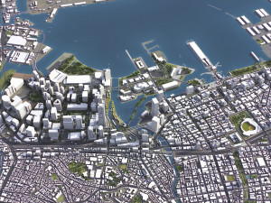 Yokohama - 3D City Model 3D Модель