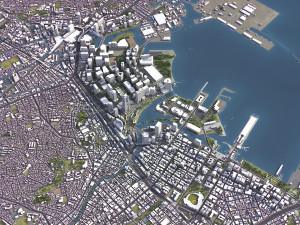 Yokohama - 3D City Model 3D Модель