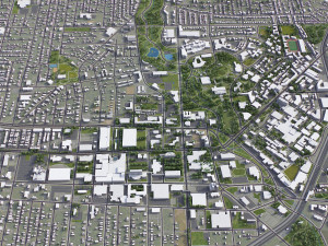 Cleveland - 3D City Model 3D Model