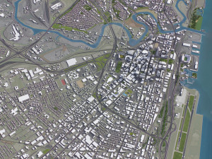 Cleveland - 3D City Model 3D Model