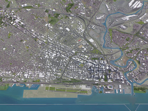 Cleveland - 3D City Model 3D Model