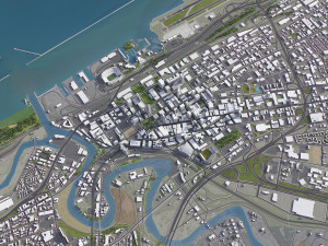 Cleveland - 3D City Model 3D Model