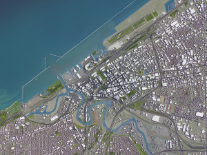 Cleveland - 3D City Model 3D Model