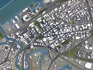Cleveland - 3D City Model 3D Model