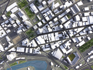 Cleveland - 3D City Model 3D Model