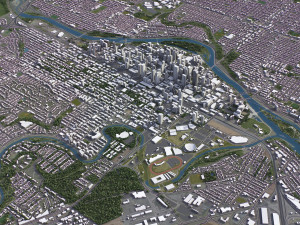 Calgary - 3D City Model 3D Model