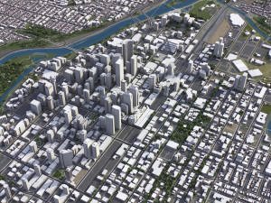 Calgary - 3D City Model 3D Model