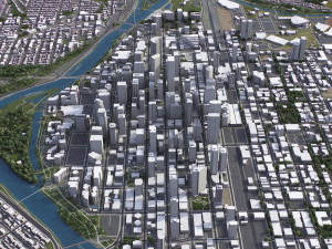 Calgary - 3D City Model 3D Model