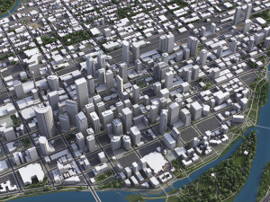 Calgary - 3D City Model 3D Model