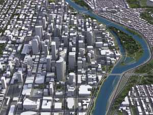 Calgary - 3D City Model 3D Model
