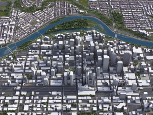 Calgary - 3D City Model 3D Model