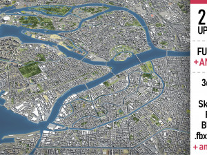 St Petersburg - 3D City Model 3D मॉडल