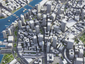 Boston - 3D City Model 3D Model
