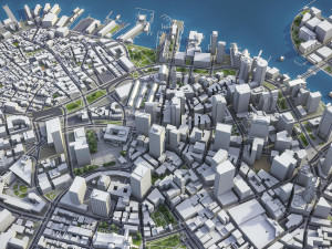Boston - 3D City Model 3D Model