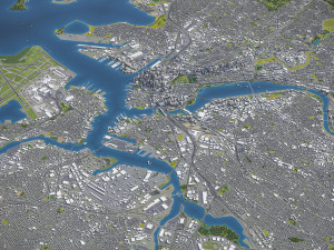 Boston - 3D City Model 3D Model