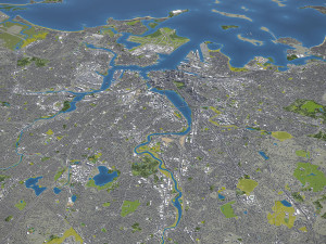 Boston - 3D City Model 3D Model