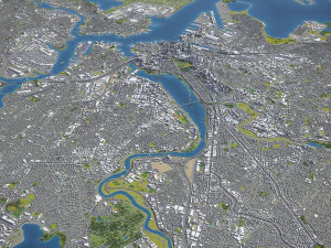 Boston - 3D City Model 3D Model