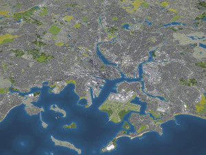 Boston - 3D City Model 3D Model