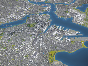 Boston - 3D City Model 3D Model
