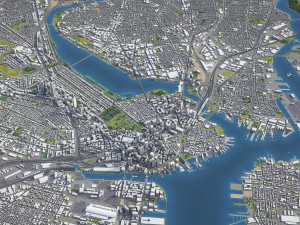 Boston - 3D City Model 3D Model