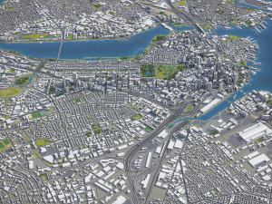 Boston - 3D City Model 3D Model