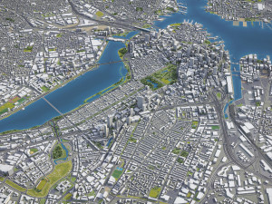 Boston - 3D City Model 3D Model